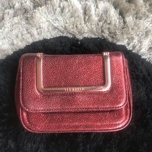 Ted Baker Bag Color is Maroon & Rose-gold Hardware